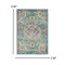 Homeroots 2 x 3 ft. Light Blue & Ivory Distressed Scatter Area Rug 385577 - alternate 3